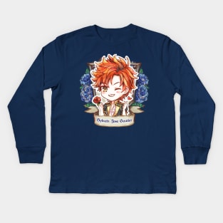 Sylvain of the Blue Lions! Kids Long Sleeve T-Shirt